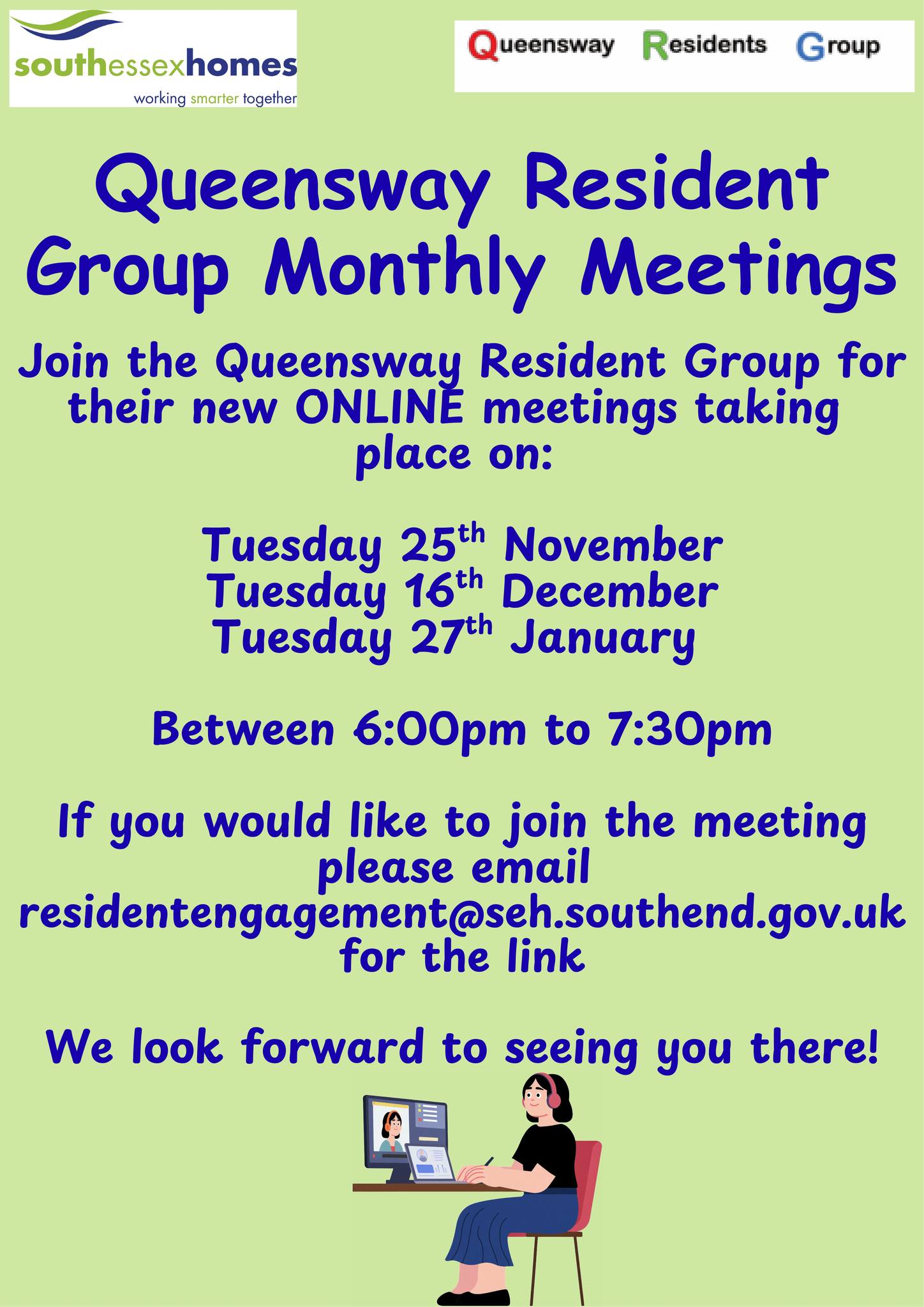 Monthly meetings flyer image